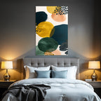 Abstraktes Design Bunte Kreisausschnitte Aquarell Hintergrund