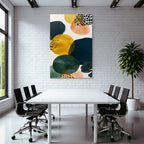 Abstraktes Design Bunte Kreisausschnitte Aquarell Hintergrund