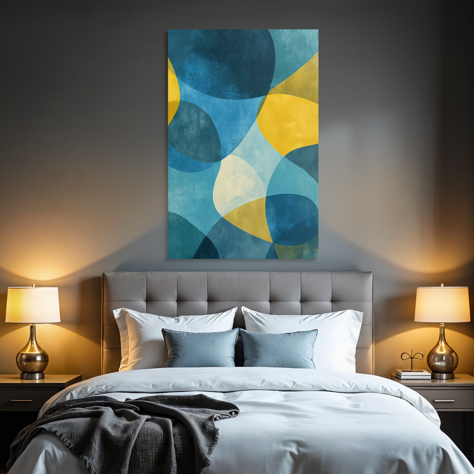 Abstract Design Colors Blue Yellow Green