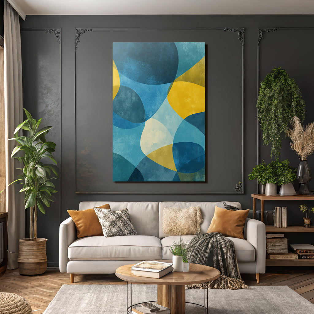 Abstract Design Colors Blue Yellow Green