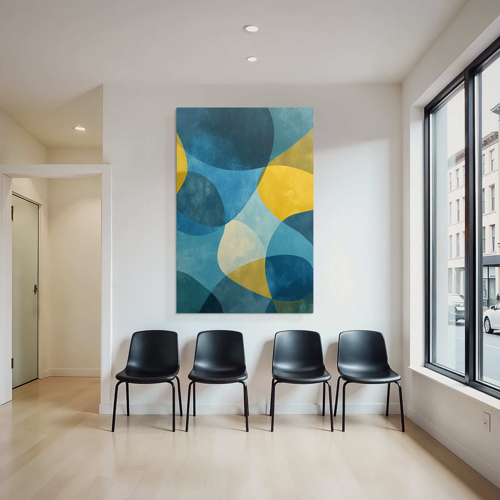 Abstract Design Colors Blue Yellow Green