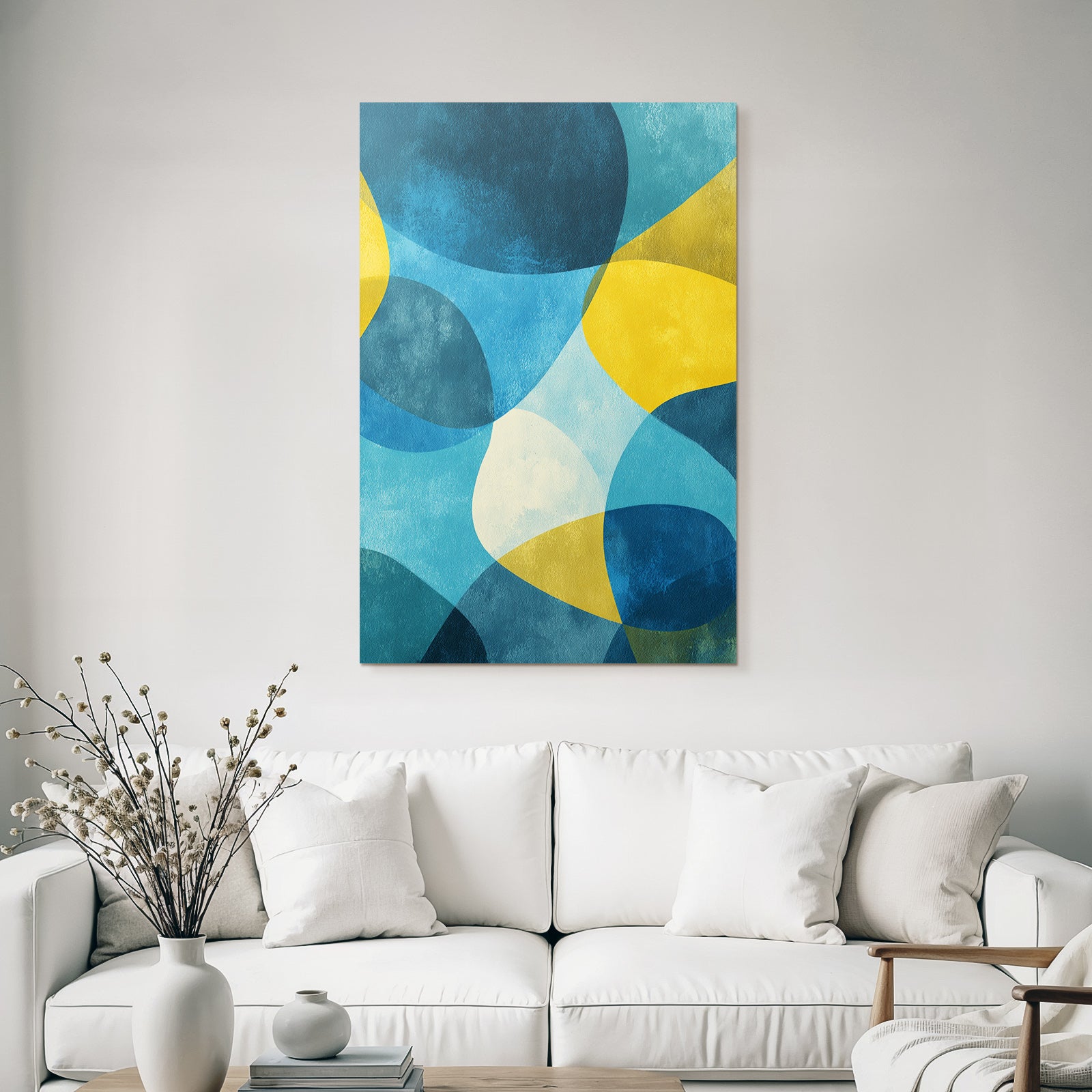 Abstract Design Colors Blue Yellow Green