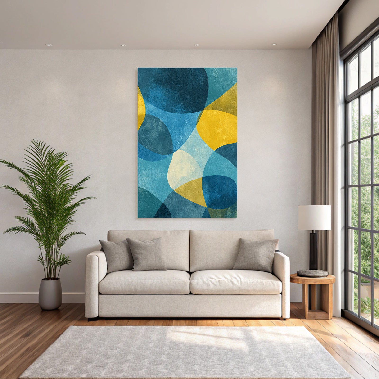 Abstract Design Colors Blue Yellow Green
