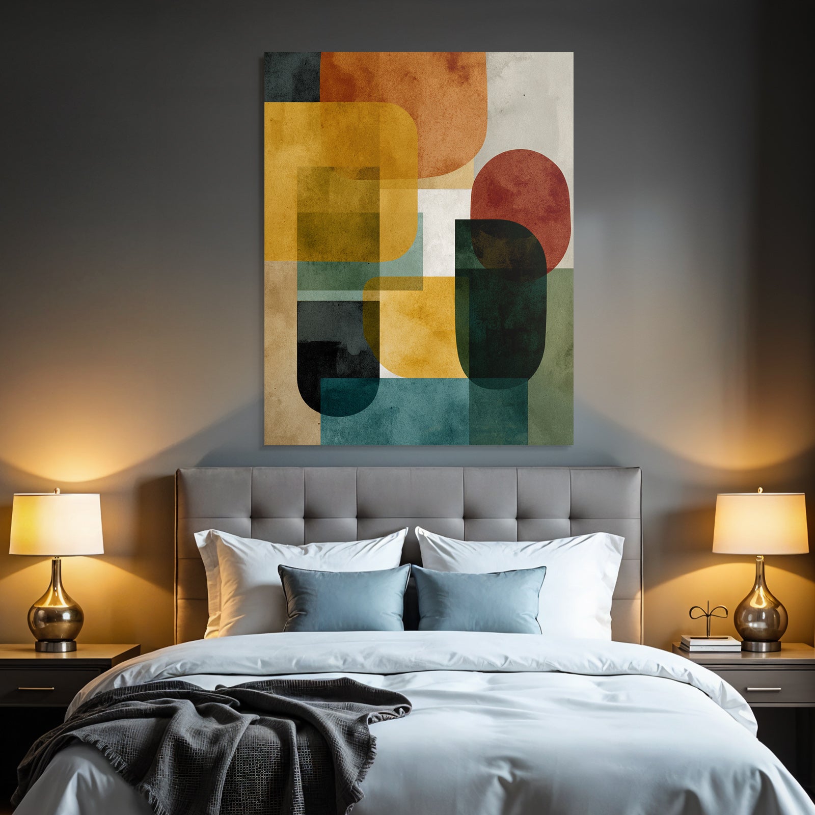Abstract Design Colorful Geometric Shapes