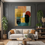 Abstract Design Colorful Geometric Shapes