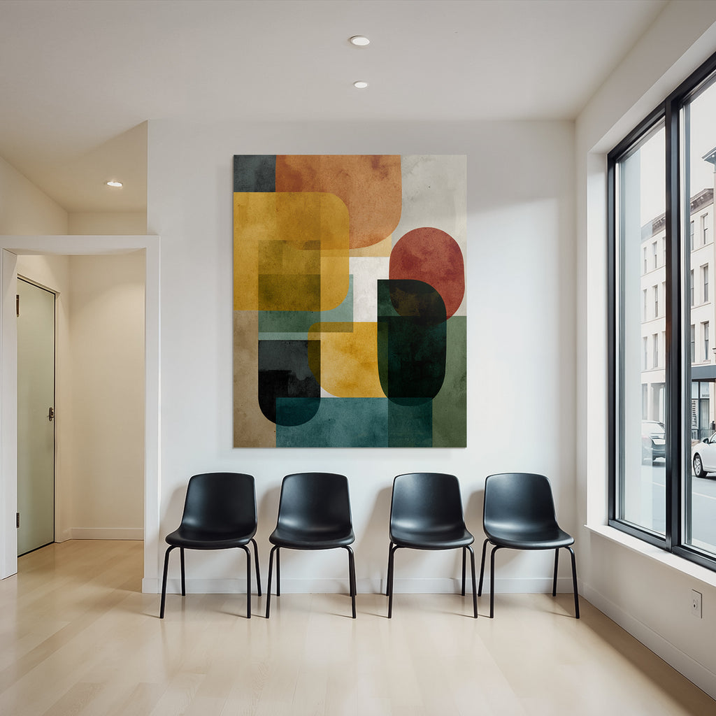 Abstract Design Colorful Geometric Shapes