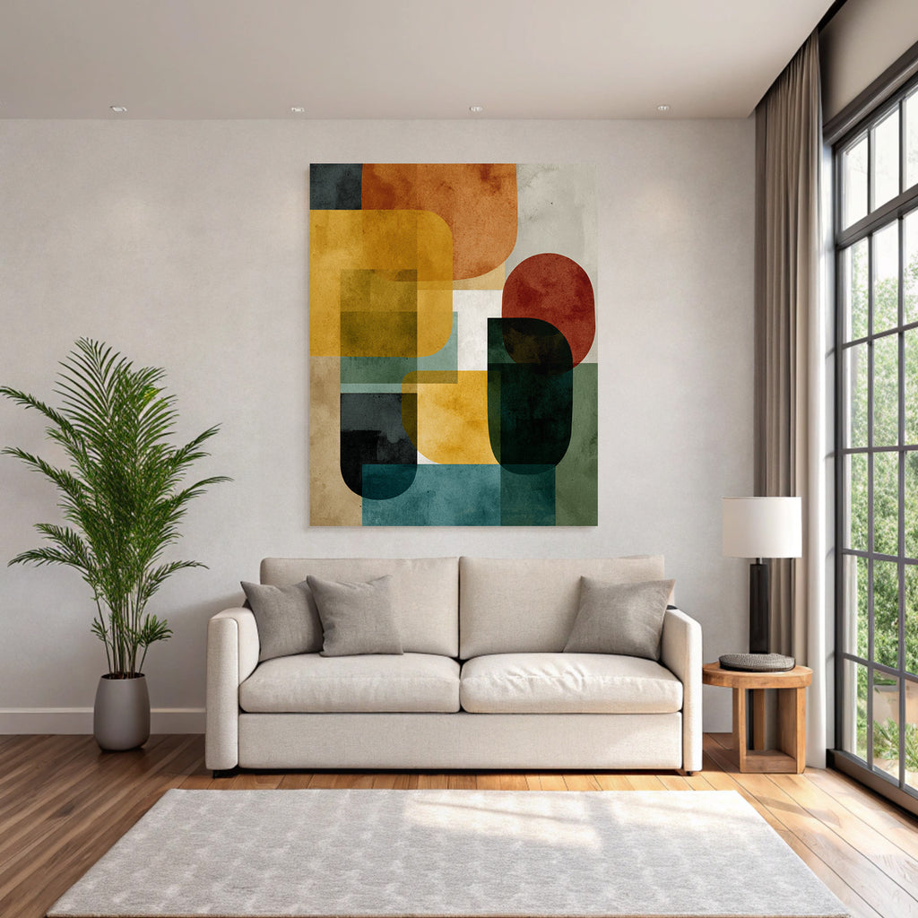 Abstract Design Colorful Geometric Shapes