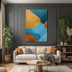 Abstract Design Curved Shapes Colorful