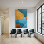 Abstract Design Curved Shapes Colorful