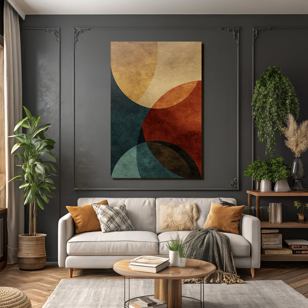 Abstract Design Yellow Red Blue
