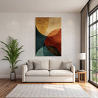 Abstract Design Yellow Red Blue