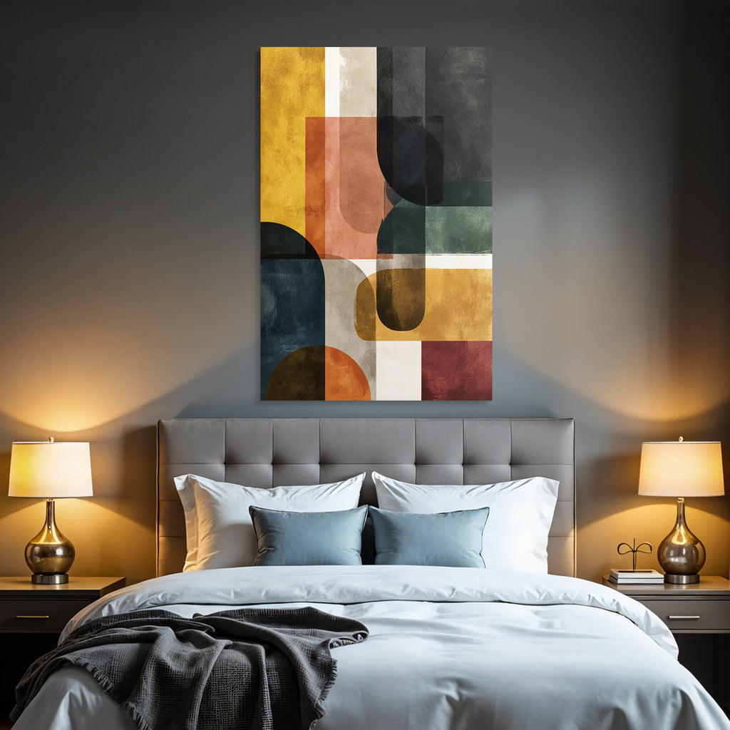 Abstract Design Geometric Shapes Minimalism Modern Art Texture