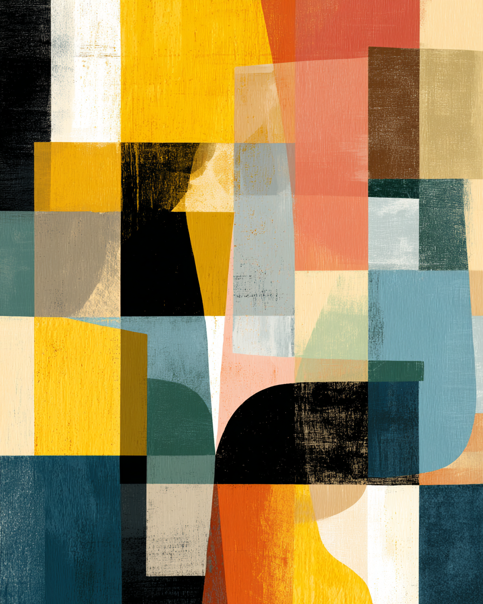 Abstraktes Design Geometrische Formen Und Farben C7fdc5ad-bd1e-405e-8be9-05276d7c576a | Mid Century Modern | Einrichtungsstile