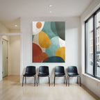 Abstraktes Design Kreise Organische Formen Farben