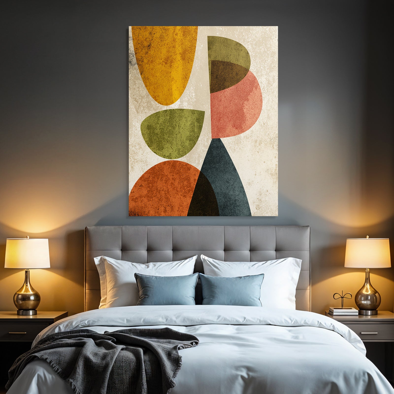Abstraktes Design Mit Formen Und Farben Modern Minimalistisch