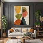 Abstraktes Design Mit Formen Und Farben Modern Minimalistisch