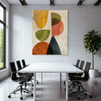 Abstraktes Design Mit Formen Und Farben Modern Minimalistisch