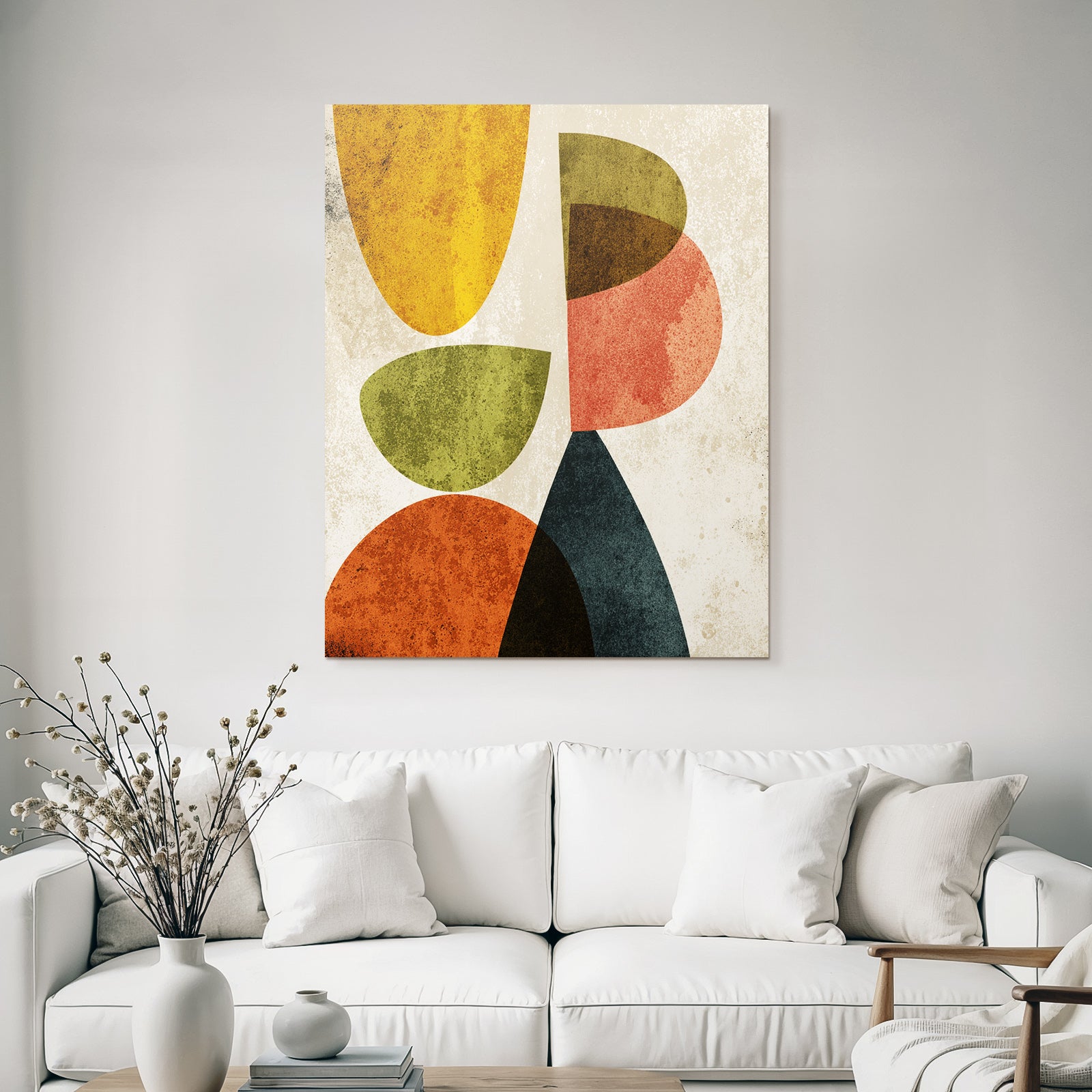 Abstraktes Design Mit Formen Und Farben Modern Minimalistisch