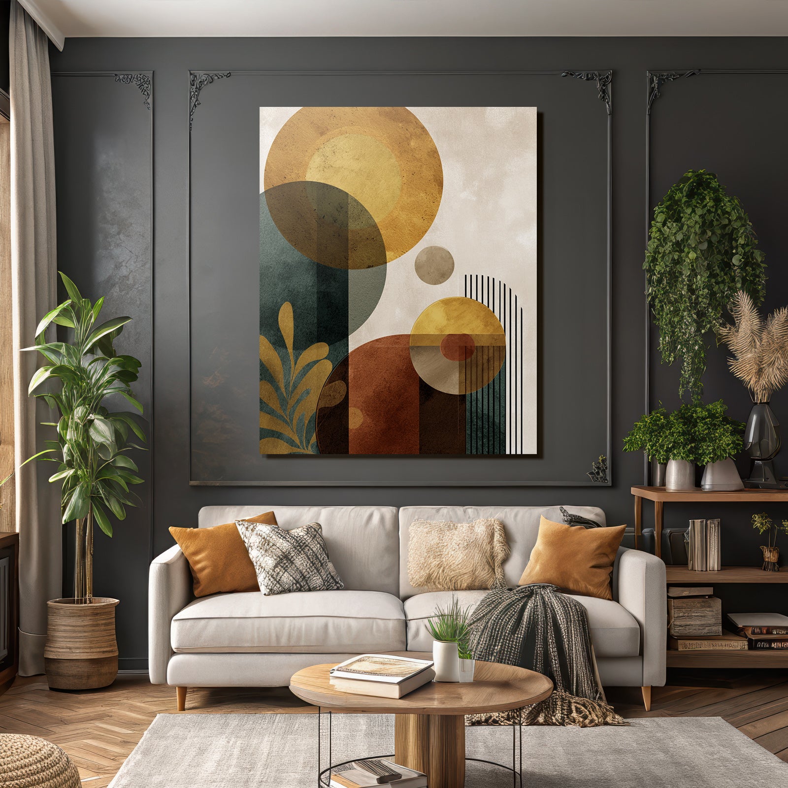 Abstraktes Design Mit Formen Und Farben Textur