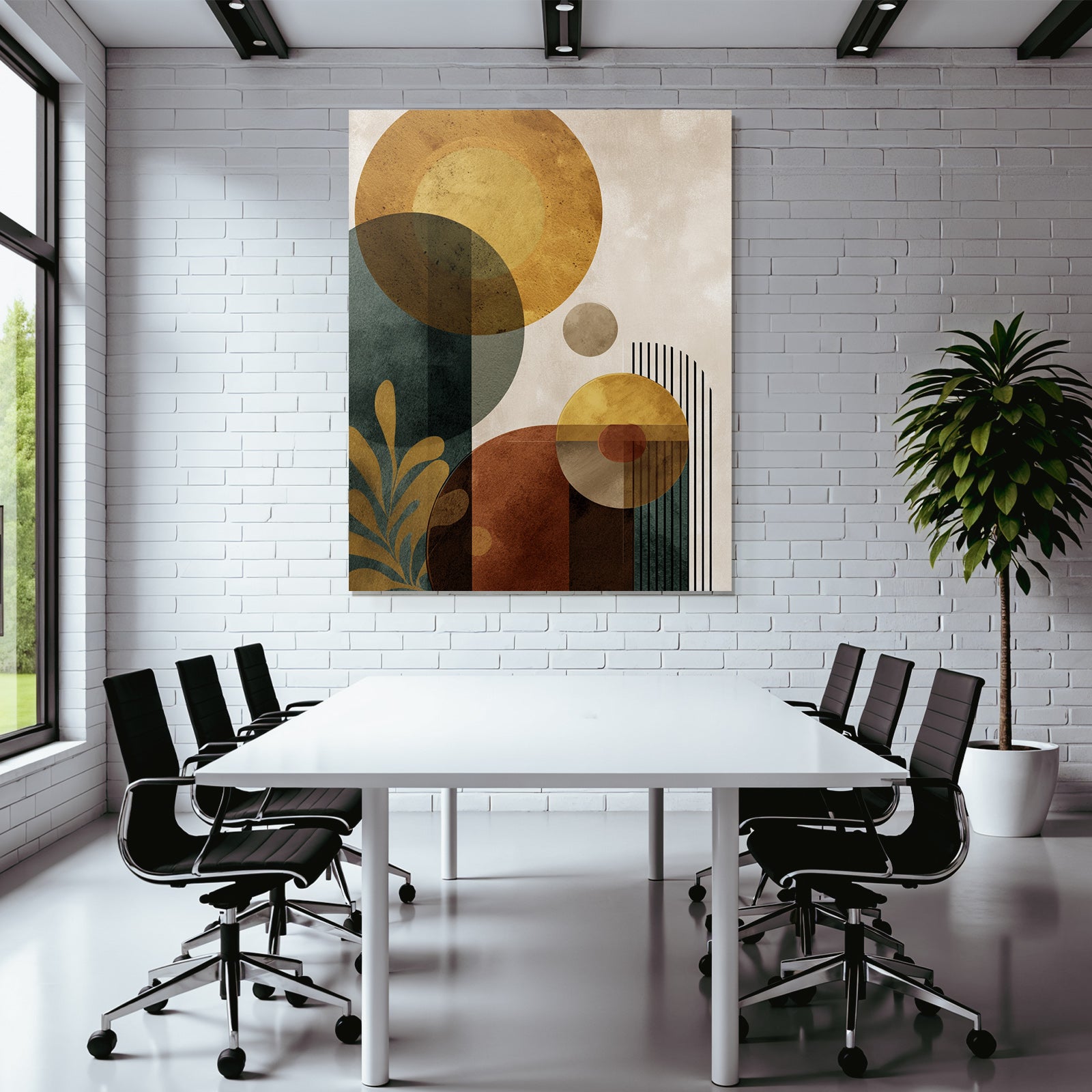 Abstraktes Design Mit Formen Und Farben Textur