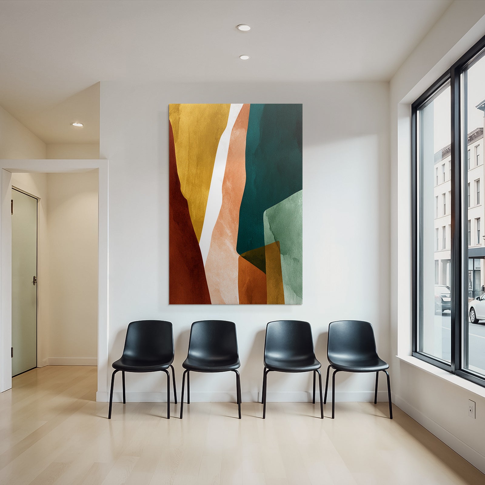 Abstraktes Design Mit Forms Hues