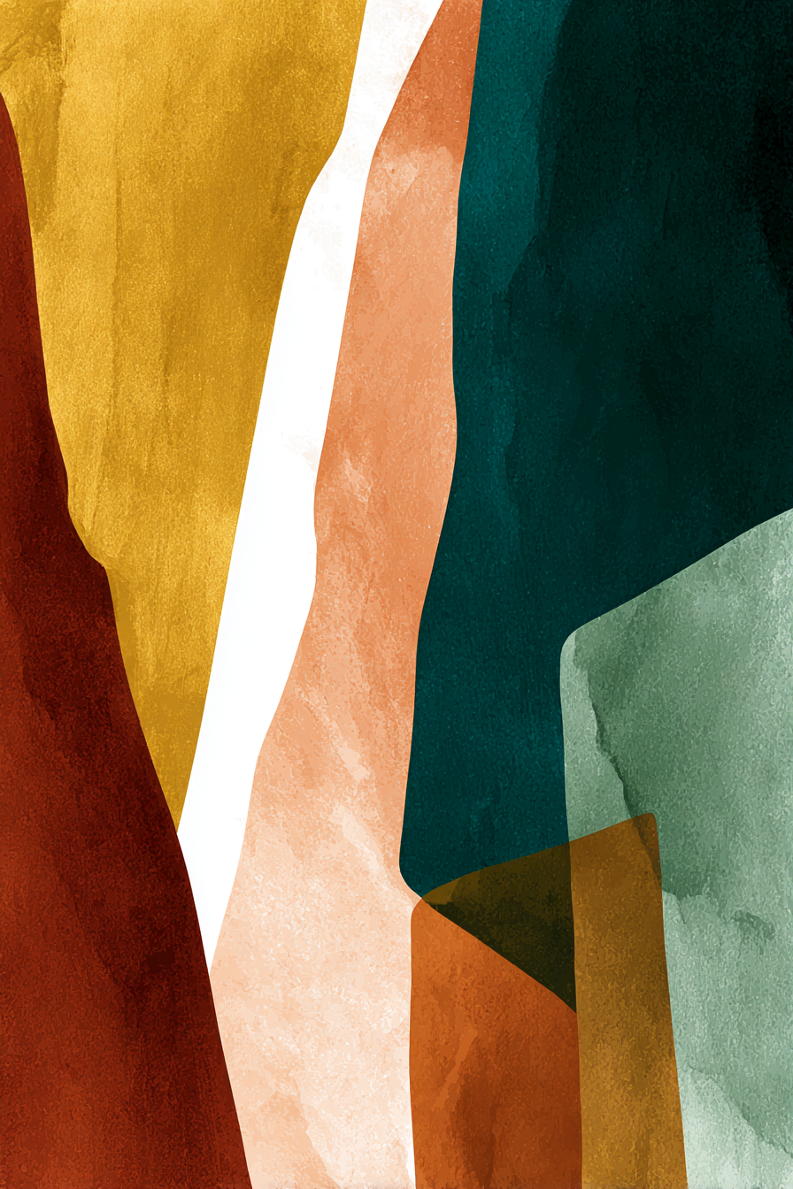 Abstraktes Design Mit Forms Hues | Mid Century Modern | Einrichtungsstile