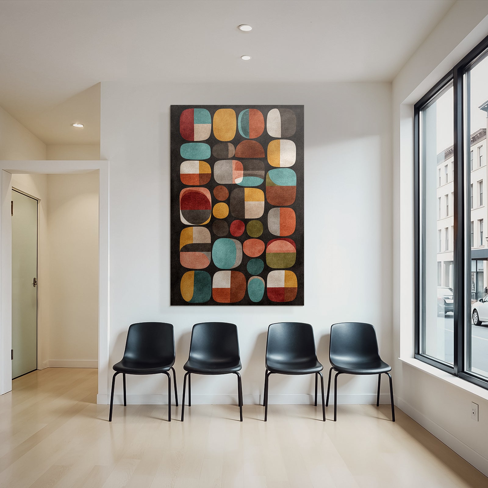 Abstraktes Design Mit Geometrischen Formen