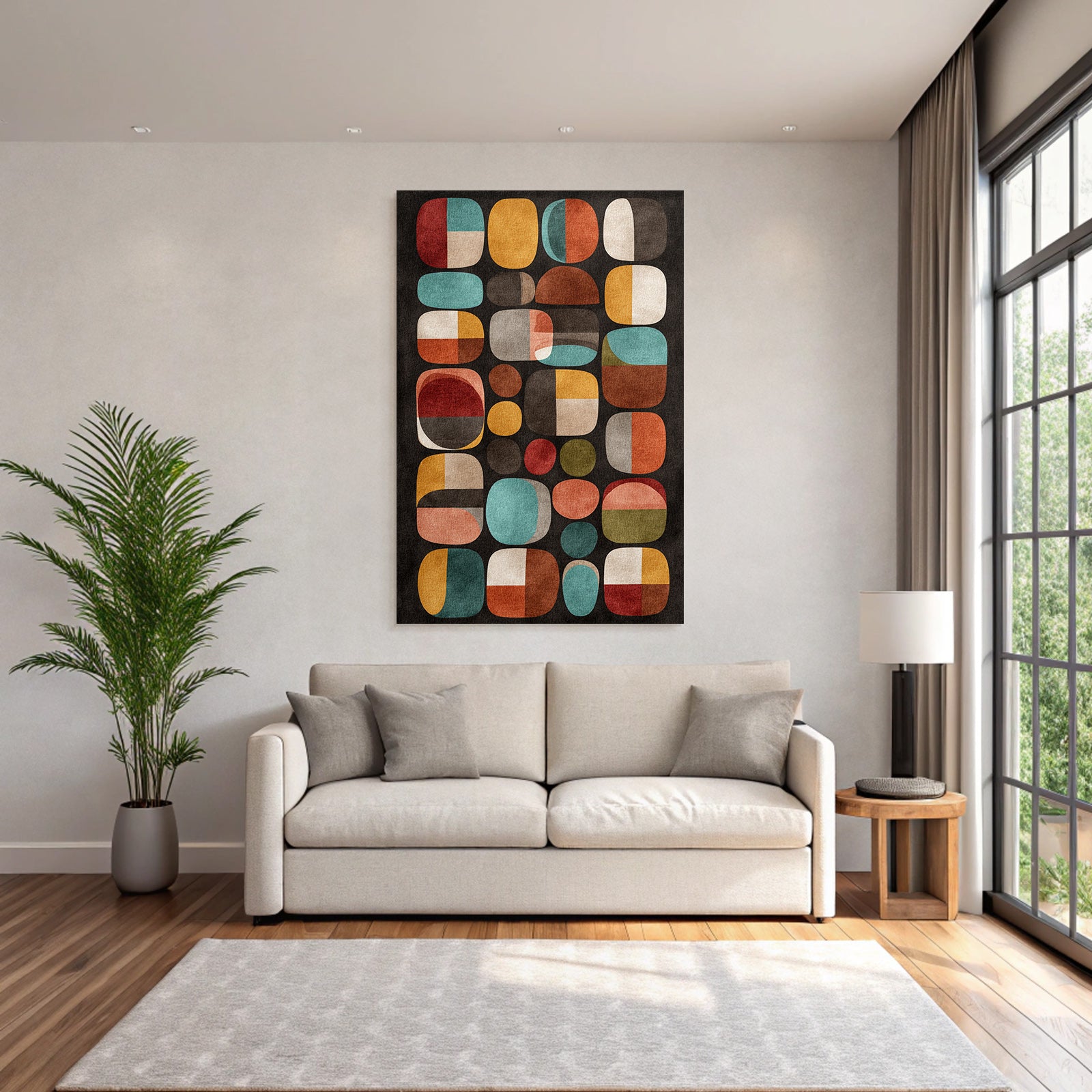 Abstraktes Design Mit Geometrischen Formen