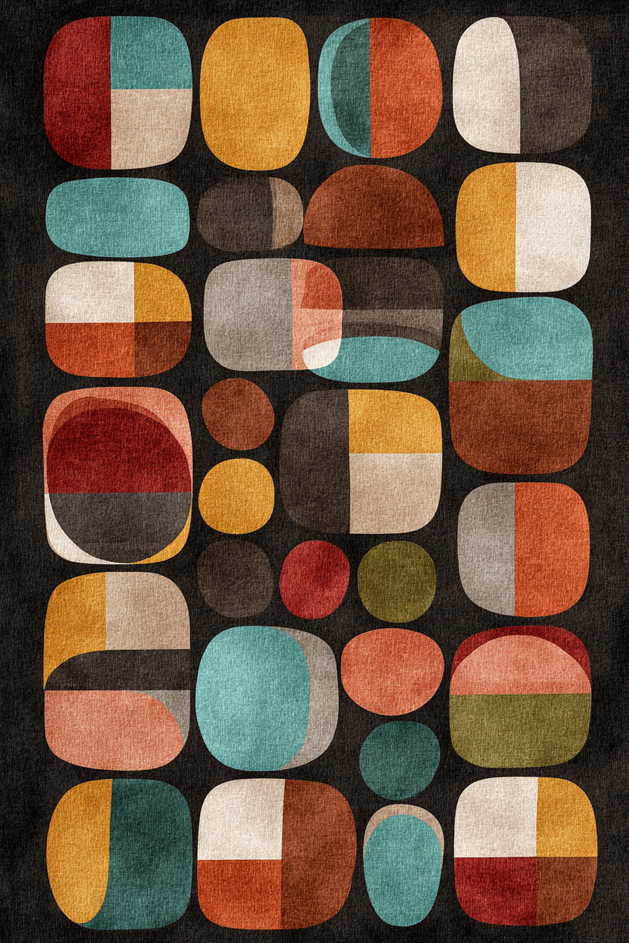 Abstraktes Design Mit Geometrischen Formen | Mid Century Modern | Einrichtungsstile