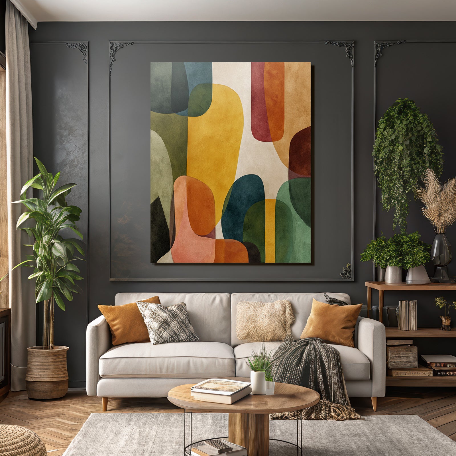 Abstraktes Design Mit Organischen Formen
