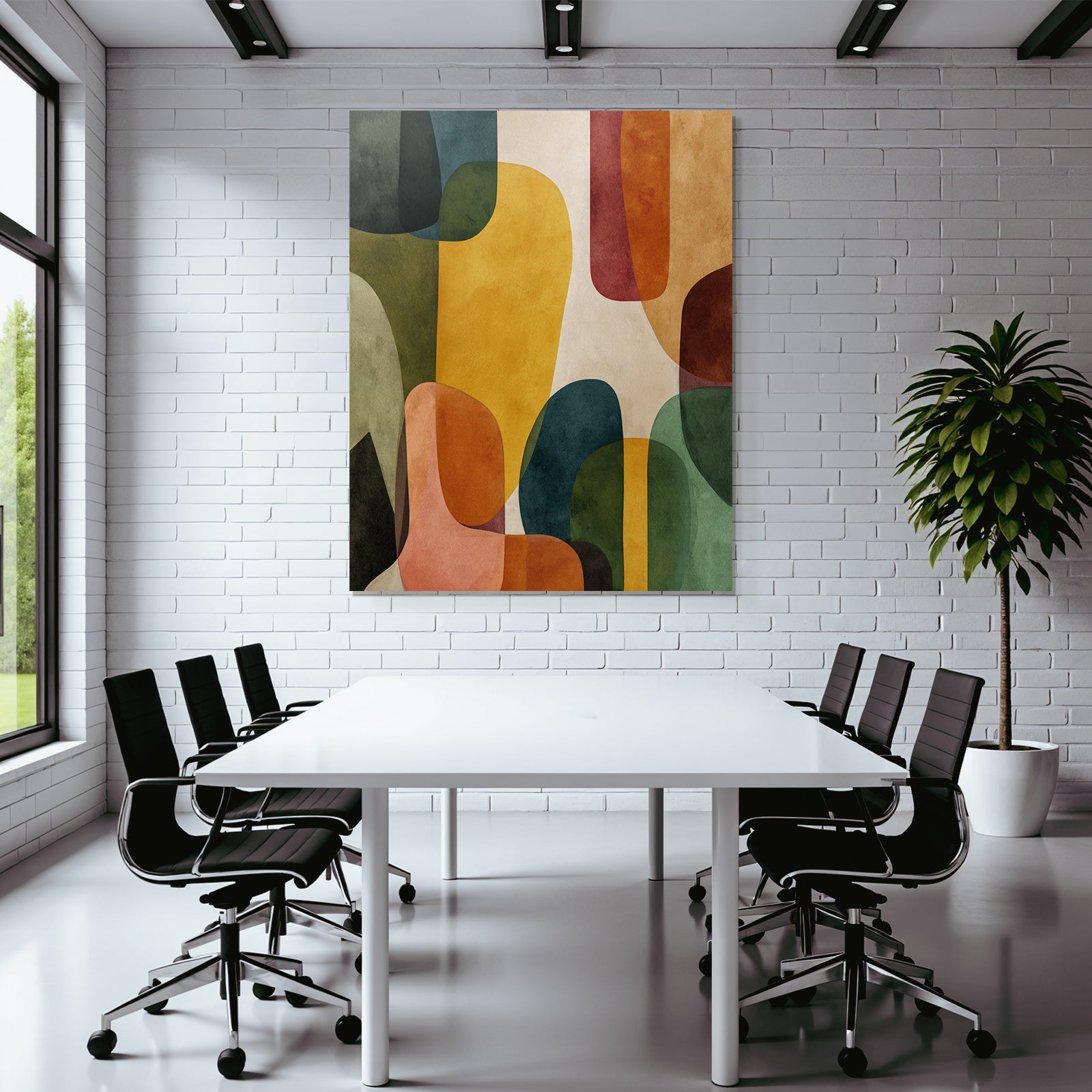 Abstraktes Design Mit Organischen Formen