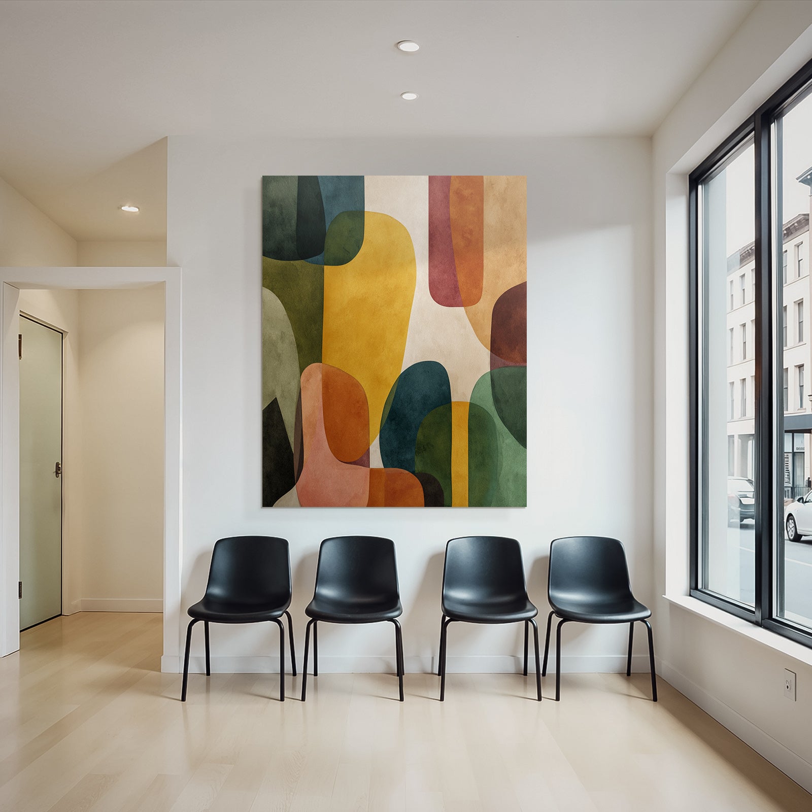 Abstraktes Design Mit Organischen Formen