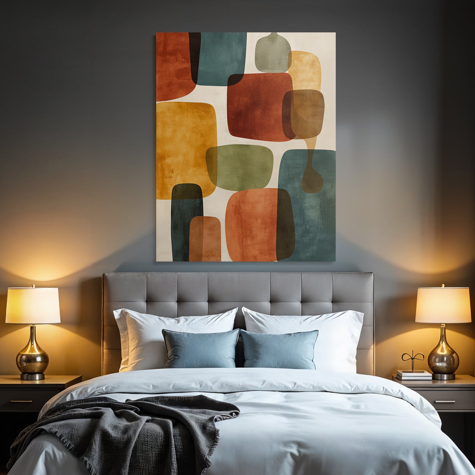 Abstraktes Design Mit Warmen Farben Leichtes Hintergrund