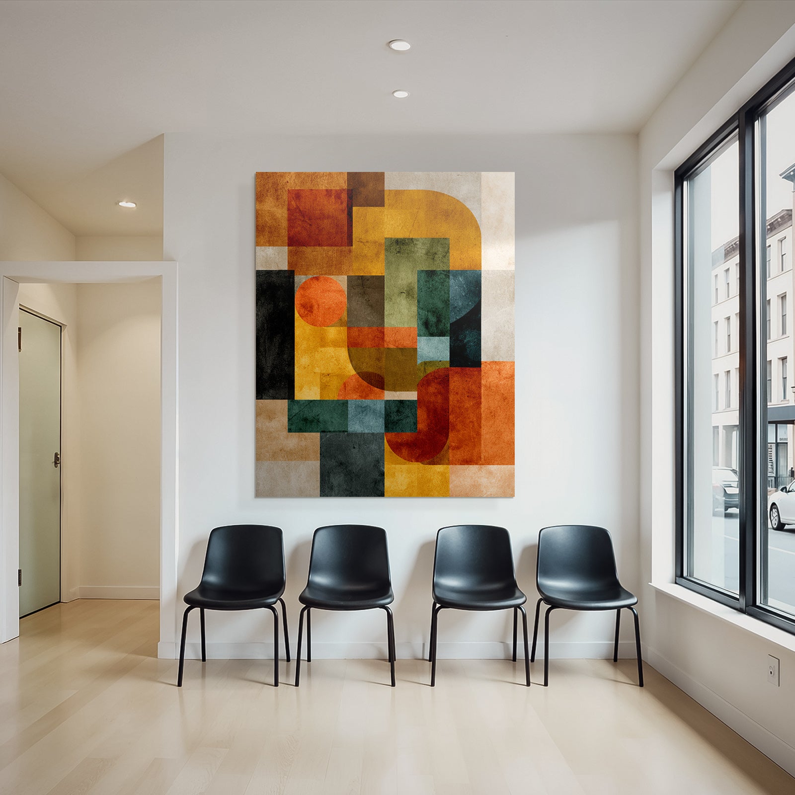 Abstraktes Design Quadrat