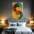 Abstraktes Design Ueberlappende Kreise Farben Texture Hintergrund
