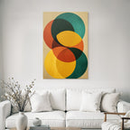 Abstraktes Design Ueberlappende Kreise Farben Texture Hintergrund