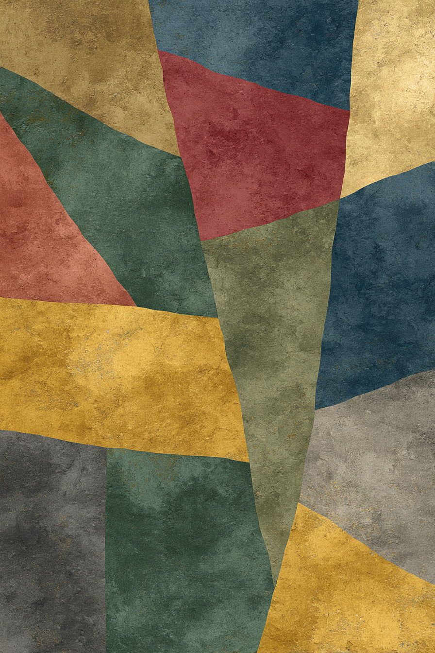 Abstraktes Design Verschiedene Farben Textur | Mid Century Modern | Einrichtungsstile