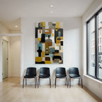 Abstract artwork colors shapes