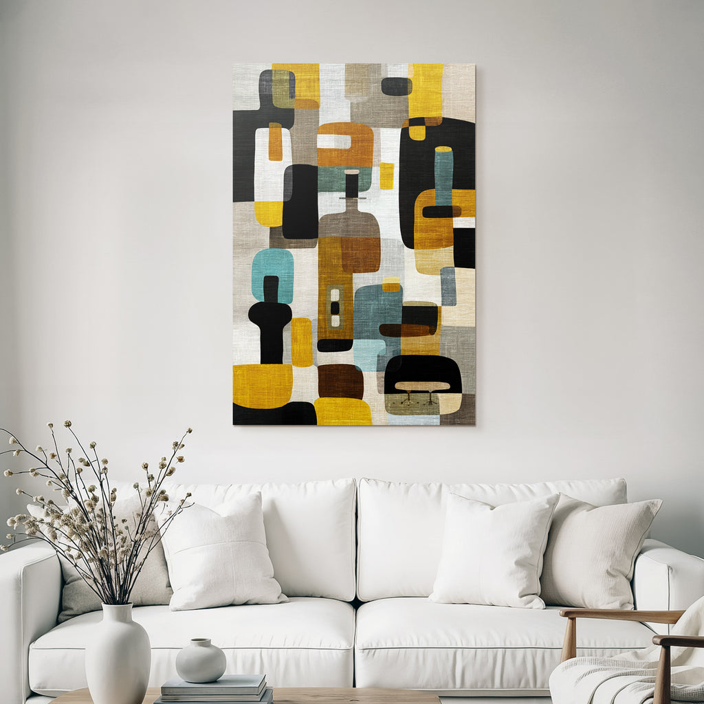 Abstract artwork colors shapes