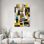 Abstract artwork colors shapes