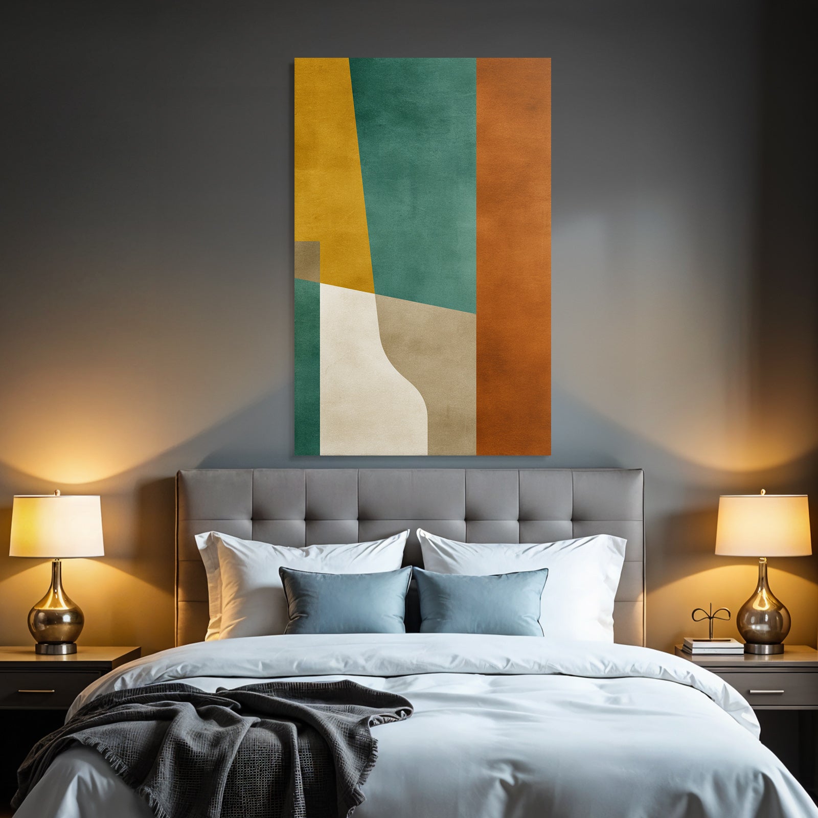 Abstraktes Kunstwerk Mit Farben Formen Und Texturen