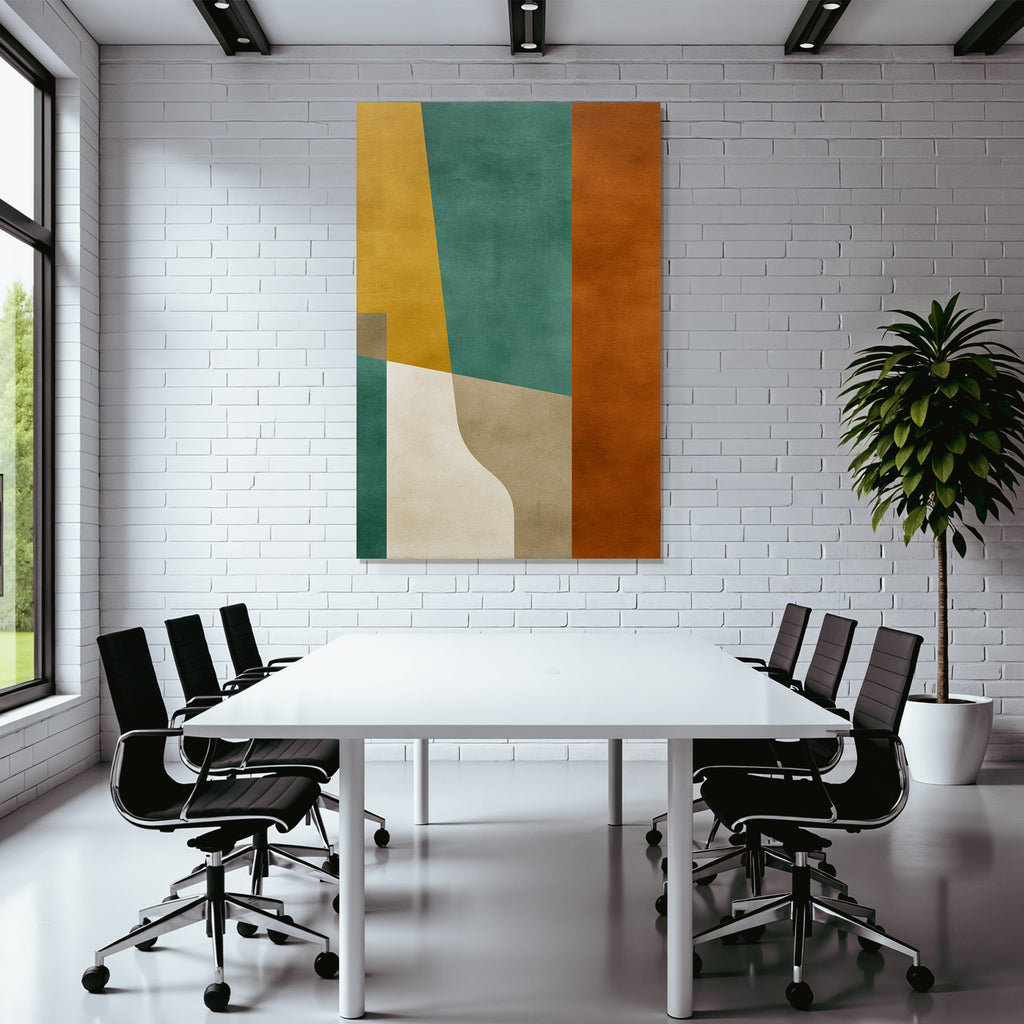 Abstraktes Kunstwerk Mit Farben Formen Und Texturen