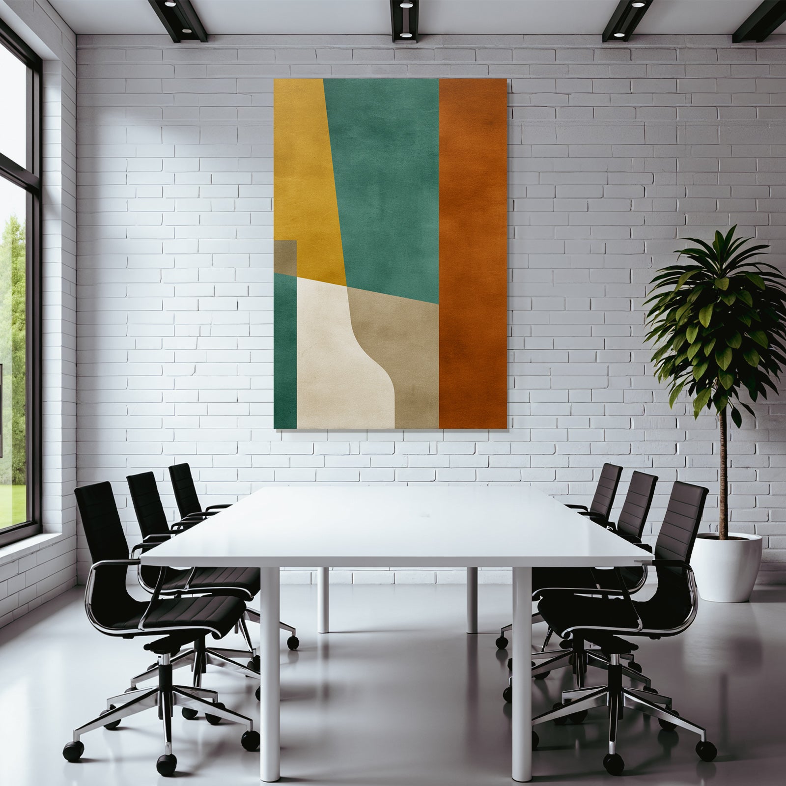 Abstraktes Kunstwerk Mit Farben Formen Und Texturen
