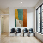 Abstraktes Kunstwerk Mit Farben Formen Und Texturen