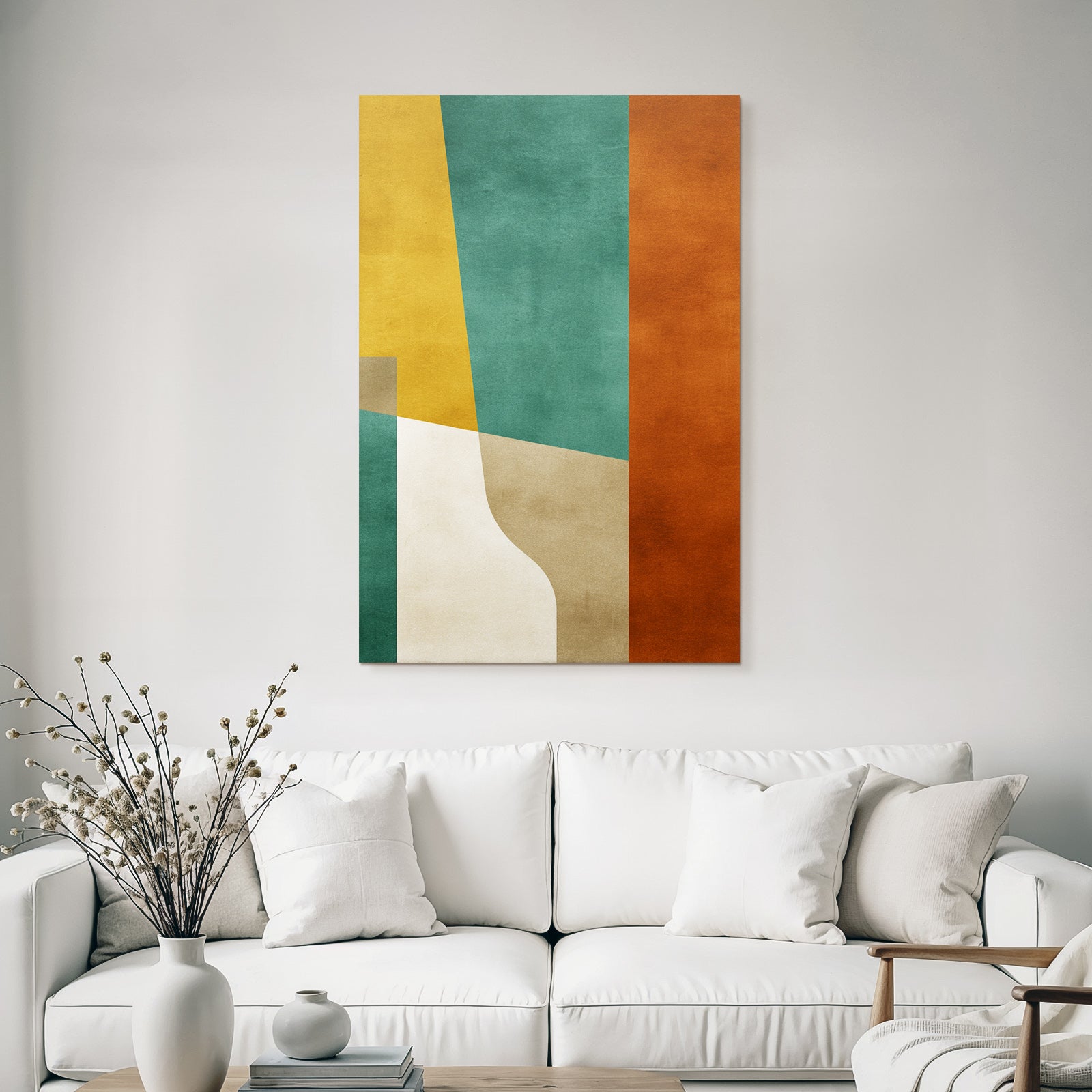 Abstraktes Kunstwerk Mit Farben Formen Und Texturen