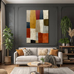 Abstract Pattern of Colored Shapes Jpg