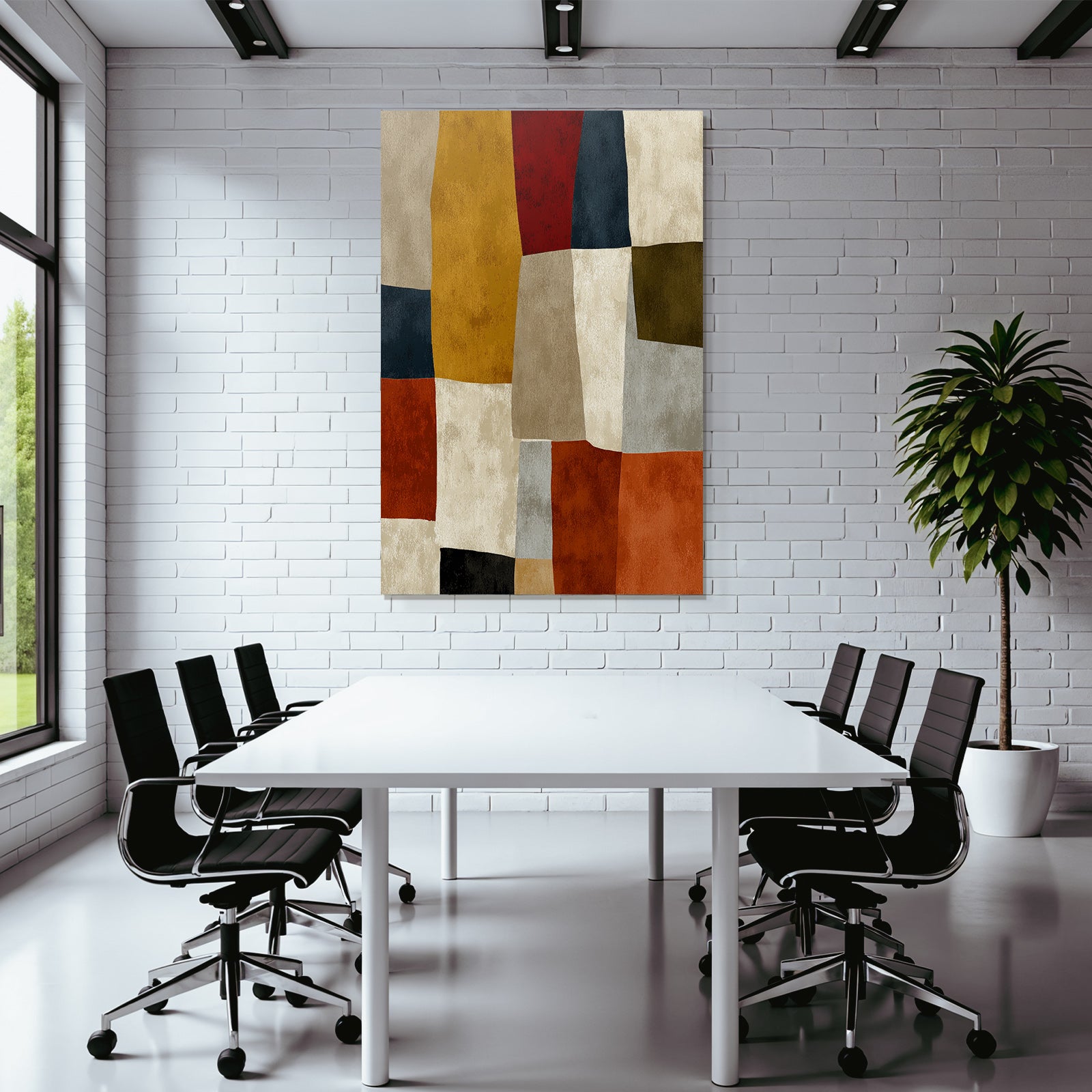 Abstract Pattern of Colored Shapes Jpg