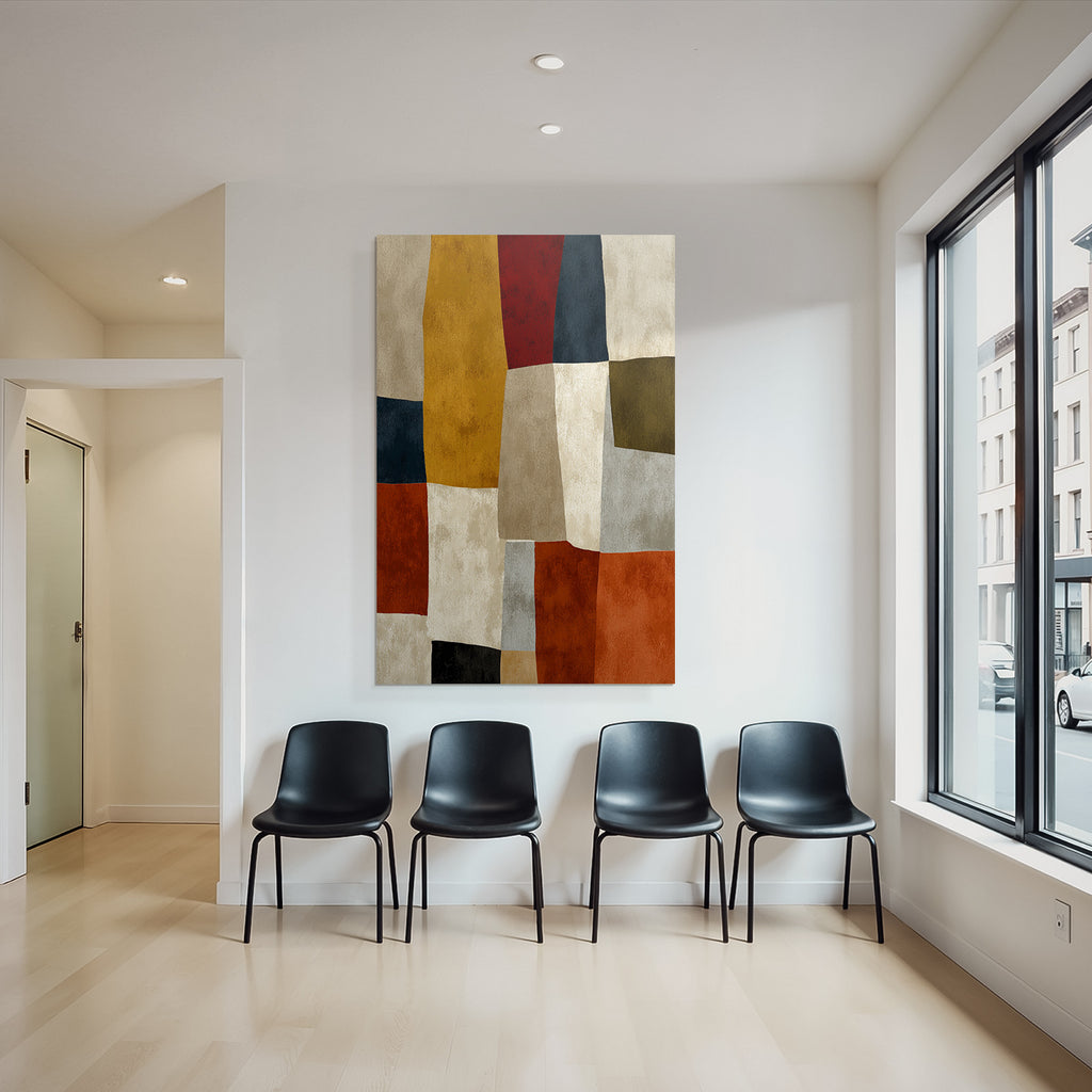 Abstract Pattern of Colored Shapes Jpg