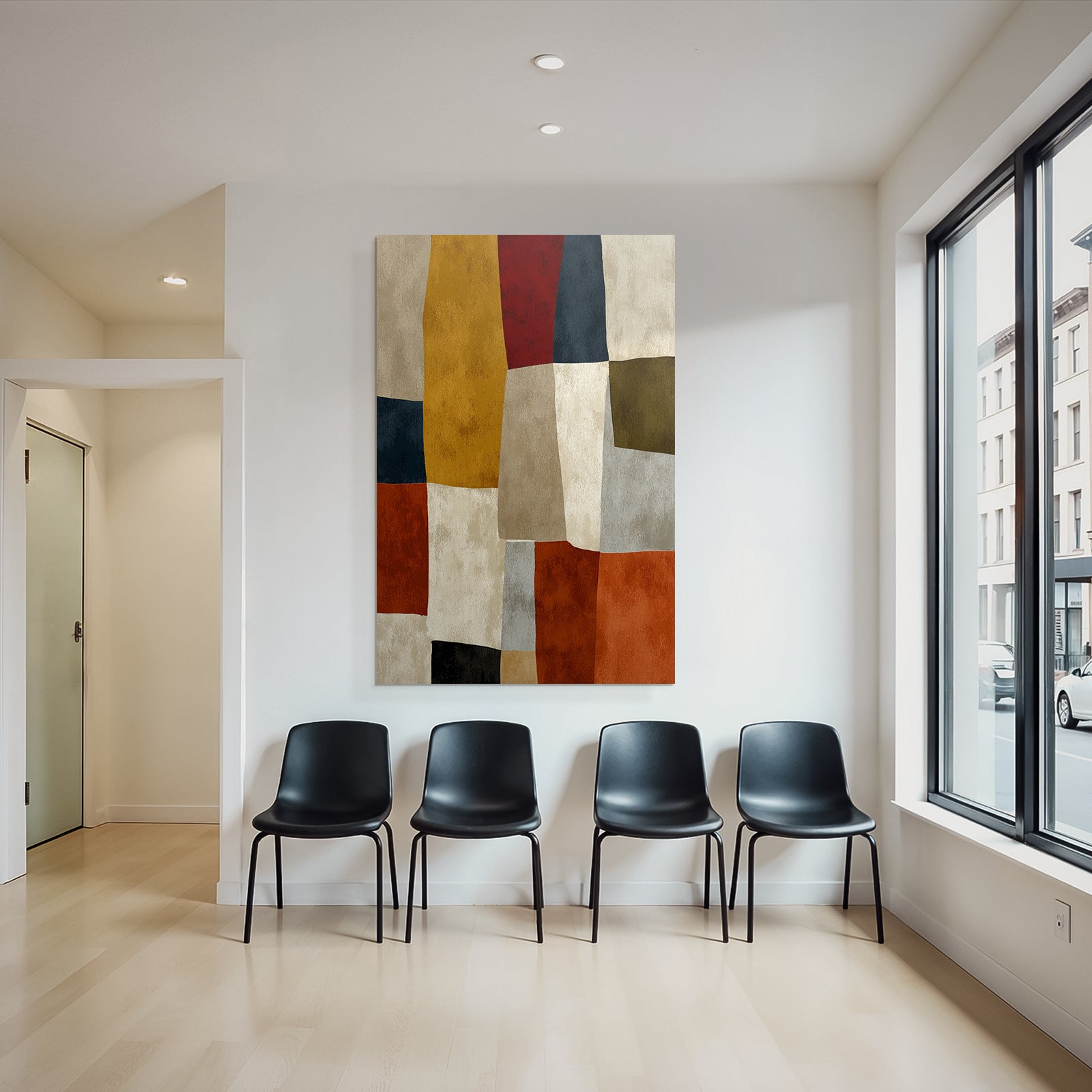 Abstract Pattern of Colored Shapes Jpg