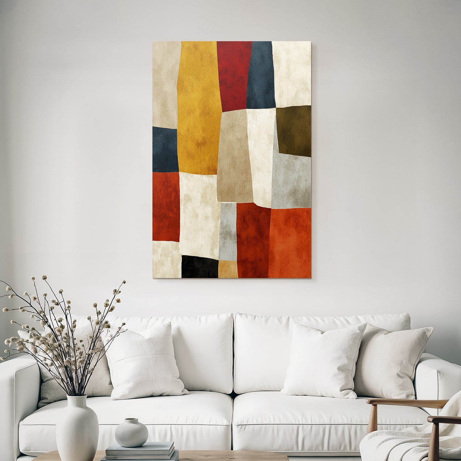 Abstract Pattern of Colored Shapes Jpg